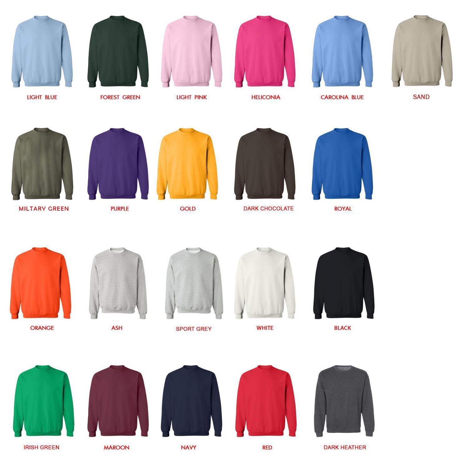 sweatshirt color chart - The Weeknd UK Shop