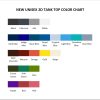 tank top color chart - The Weeknd UK Shop